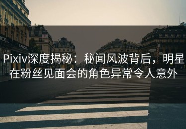 Pixiv深度揭秘：秘闻风波背后，明星在粉丝见面会的角色异常令人意外