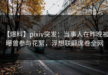 【爆料】pixiv突发：当事人在昨晚被曝曾参与花絮，浮想联翩席卷全网