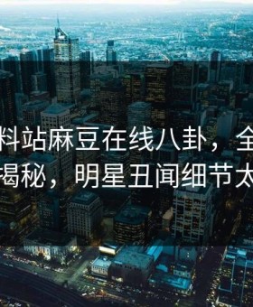 网曝爆料站麻豆在线八卦，全网疯传真相揭秘，明星丑闻细节太炸裂