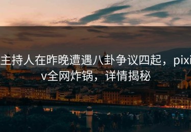 主持人在昨晚遭遇八卦争议四起，pixiv全网炸锅，详情揭秘